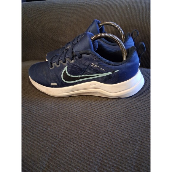 Nike Downshifter 12 Mens Size‎ 7 Blue White Athletic Running Shoes Sneakers